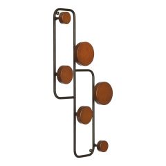 Вешалка настенная Poggio, 50х7х20 см, орех, Bergenson Bjorn