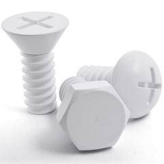 Набор вешалок Screw 3 шт. белый, Qualy