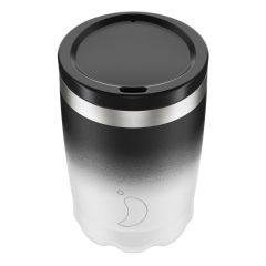 Термокружка Coffee Cup, 340 мл, черно-белая, Chilly's Bottles