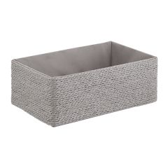 Корзина для хранения Lian, 26х16х10 см, светло-серая, Bergenson Bjorn