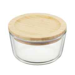 Контейнер стеклянный с бамбуковой крышкой, 240 мл, Smart Solutions