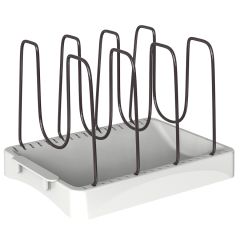 Органайзер для посуды Ronja, 26,8х20,5 см, светло-серый/темно-сливовый, Smart Solutions