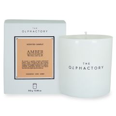 Свеча ароматическая The Olphactory, White Insignia, Amber Whisper, 60 ч, Ambientair