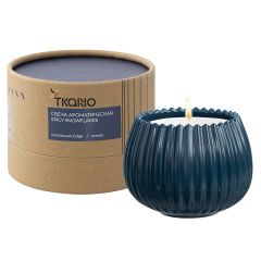 Свеча ароматическая Spicy Snowflakes из коллекции Edge, синий, 30 ч, Tkano