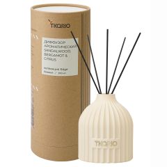 Диффузор ароматический Sandalwood, Bergamot & Citrus из коллекции Edge, 200 мл, бежевый, Tkano