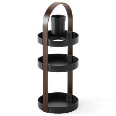 Органайзер для косметики Bellwood, 20х50 см, черный/орех, UMBRA