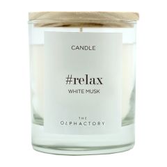 Свеча ароматическая The Olphactory, Relax, White Musk, 40 ч, Ambientair