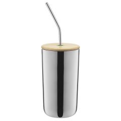 Термостакан стальной с трубочкой, 520 мл, зеленый, Smart Solutions