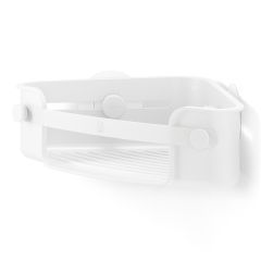 Органайзер для душа угловой Flex Adhesive, белый, UMBRA
