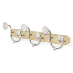 Вешалка настенная Melody, натуральное дерево/никель, UMBRA