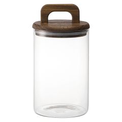 Банка для хранения стеклянная с крышкой из акации Hanle, 1,1 л, Liberty Jones