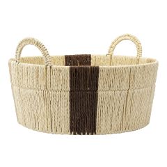 Корзина плетеная круглая Bodhran Chocolate из коллекции Ethnic, размер L, Tkano