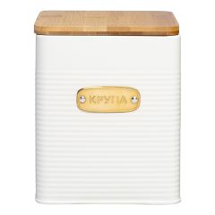 Банка для хранения крупы Irmel, 3,2 л, молочная, Smart Solutions