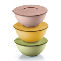 Набор контейнеров для хранения продуктов Everywhere Bio, ?16 см, 3 шт., Guzzini