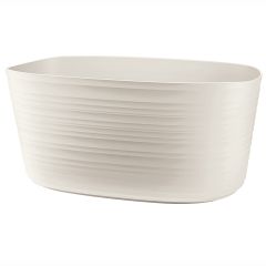 Кашпо для комнатных растений большое Tierra, молочное, Guzzini