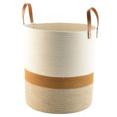 Корзина для хранения Moen 40х45 см, бежевая/горчичная, Bergenson Bjorn