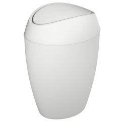 Корзина для мусора с крышкой Twirla 9 л белая, Umbra