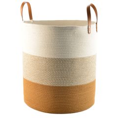 Корзина для хранения Moen 45х50 см, бежевая/горчичная, Bergenson Bjorn