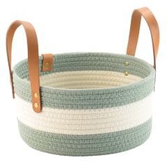 Корзина для хранения Helly 28х14 см, бежевая/зеленая, Bergenson Bjorn