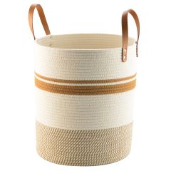 Корзина для хранения Moen 35х40 см, бежевая/горчичная, Bergenson Bjorn