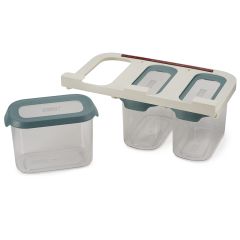 Набор из 3 подвесных контейнеров для хранения CupboardStore 1,3 л темный опал, Joseph Joseph