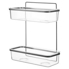 Полка для душа настенная двухъярусная Siv, черная, Bergenson Bjorn Bath