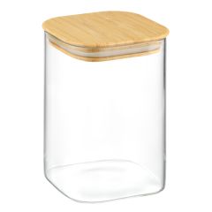 Банка для хранения Smart Solutions с крышкой из бамбука, 1100 мл, Smart Solutions