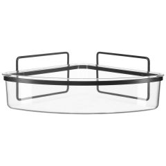 Полка для душа настенная угловая Siv, черная, Bergenson Bjorn Bath