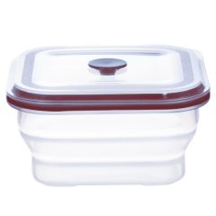 Контейнер для переноски и хранения силиконовый квадратный складной Silikobox, 1,2 л, темно-сливовый, Smart Solutions