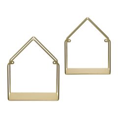 Набор полок настенных Cenci, золотой, 2 шт., Bergenson Bjorn