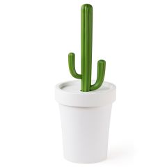 Контейнер для мусора Cactrash, белый с зеленым, Qualy