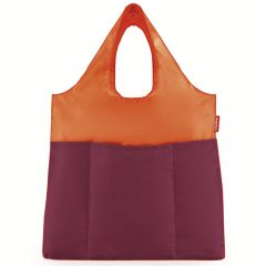 Сумка складная Mini maxi shopper plus bicolor оранжевая-розовая, Reisenthel