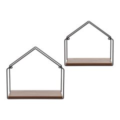 Набор полок настенных Rettura, черный, 2 шт., Bergenson Bjorn