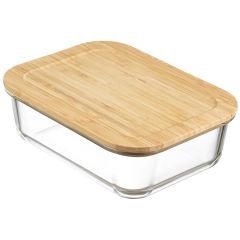 Контейнер для запекания и хранения Smart Solutions с крышкой из бамбука, 1520 мл, Smart Solutions