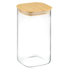 Банка для хранения Smart Solutions с крышкой из бамбука, 1400 мл, Smart Solutions