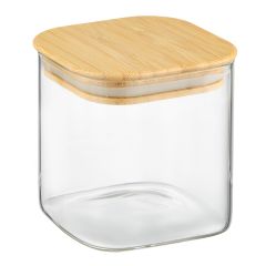 Банка для хранения Smart Solutions с крышкой из бамбука, 800 мл, Smart Solutions