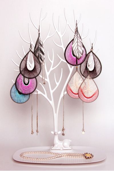 Декоративный органайзер для украшений Deer большой белый, Qualy, изображение 2