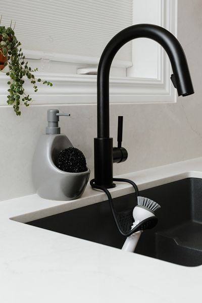 Диспенсер для мыла с подставкой для губки Joey графит, Umbra, изображение 3