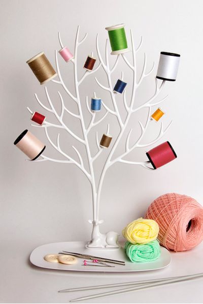 Декоративный органайзер для украшений Deer большой белый, Qualy, изображение 4