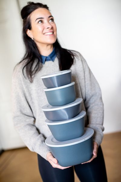 Контейнер для хранения Connect, Organic, 1 л, темно-серый, Koziol, изображение 13