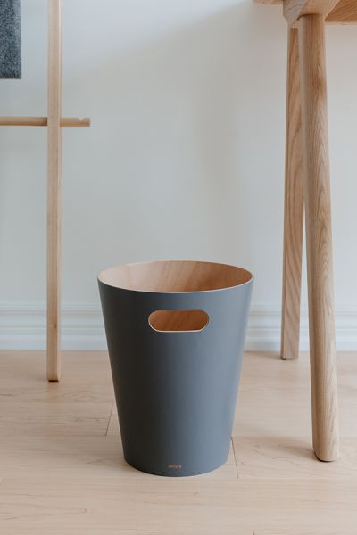 Корзина для мусора Woodrow серая, Umbra, изображение 4