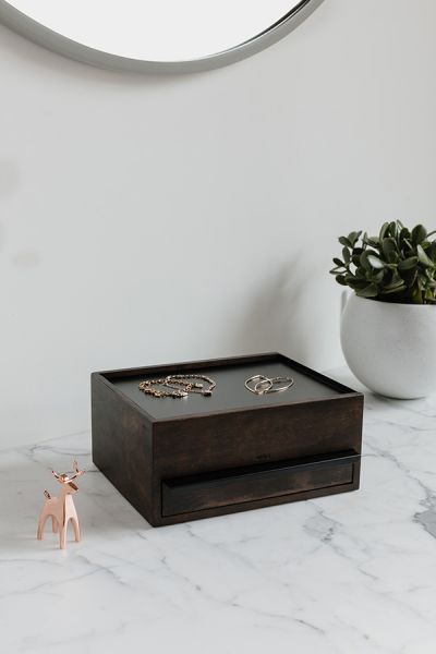 Шкатулка для украшений Stowit чёрный-орех, Umbra, изображение 4