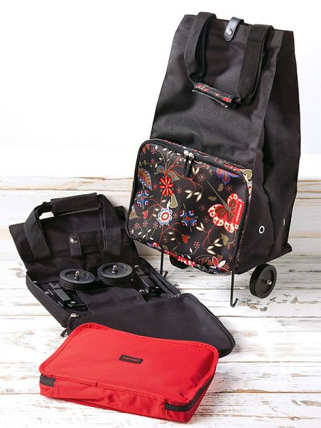 Сумка на колесиках Foldabletrolley black, Reisenthel, изображение 6