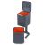 Контейнер для мусора с двумя баками Totem Compact 40 л графит, Joseph Joseph, изображение 16