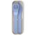 Набор из 3 столовых приборов в футляре MB Pocket, color bleu infinity, Monbento