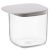 Контейнер для хранения с плоской крышкой, 600 мл, серый, Qualy