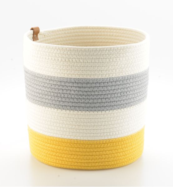Корзина для хранения Ciary, 30х30 см, бежевая/серая/горчичная, Bergenson Bjorn