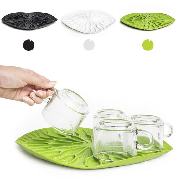 Сушилка-поднос Lotus белая, Qualy, изображение 2