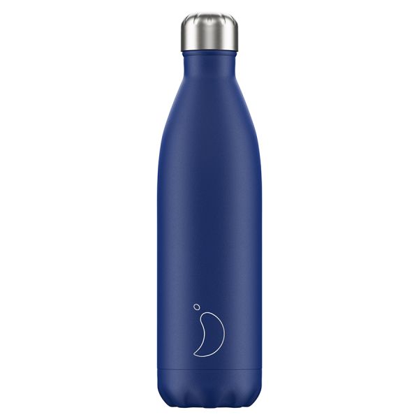 Термос Matte, 750 мл, синий, Chilly's Bottles