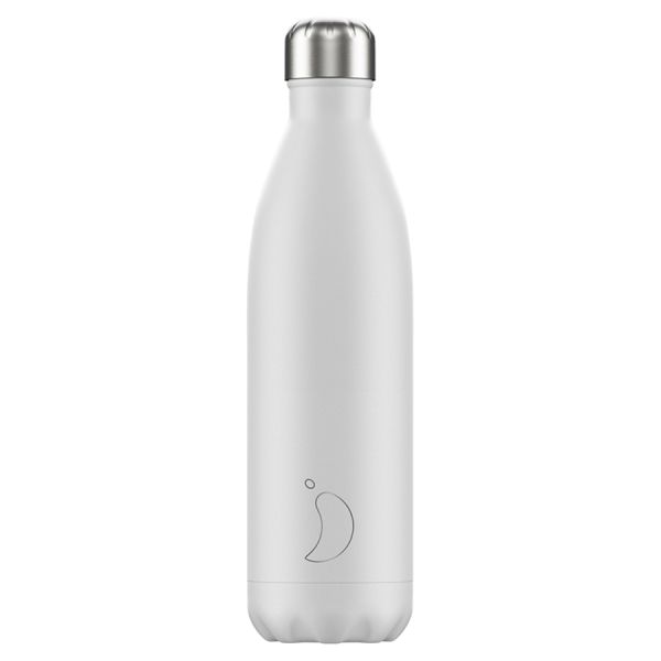 Термос Monochrome, 750 мл, белый, Chilly's Bottles